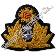 Bullion Blazer Hands Embroidery Cap Badges